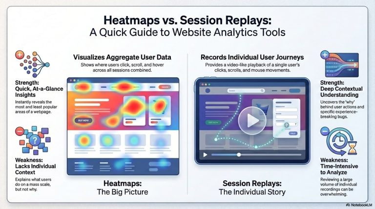 Heatmaps Versus Session Replays User Behavior Analytics